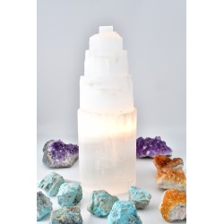 Lampa z selenitu 25 cm - Kamienie naturalne - Sklep Shamballa