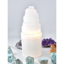 Lampa z selenitu 20 cm - Kamienie naturalne - Sklep Shamballa