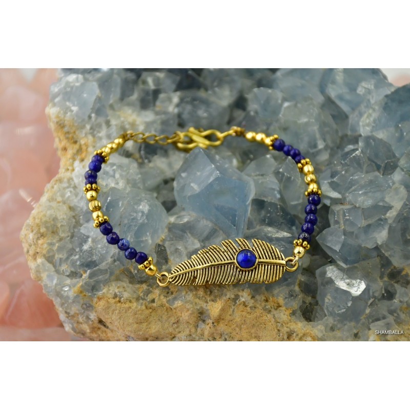 Bransoletka Liść lapis lazuli 3mm - Kamienie naturalne - Sklep Shamballa