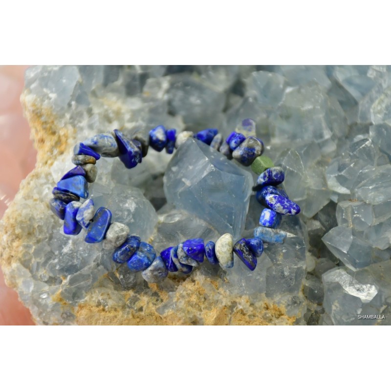 Bransoletka lapis lazuli - kruszona - Kamienie naturalne - Sklep Shamballa