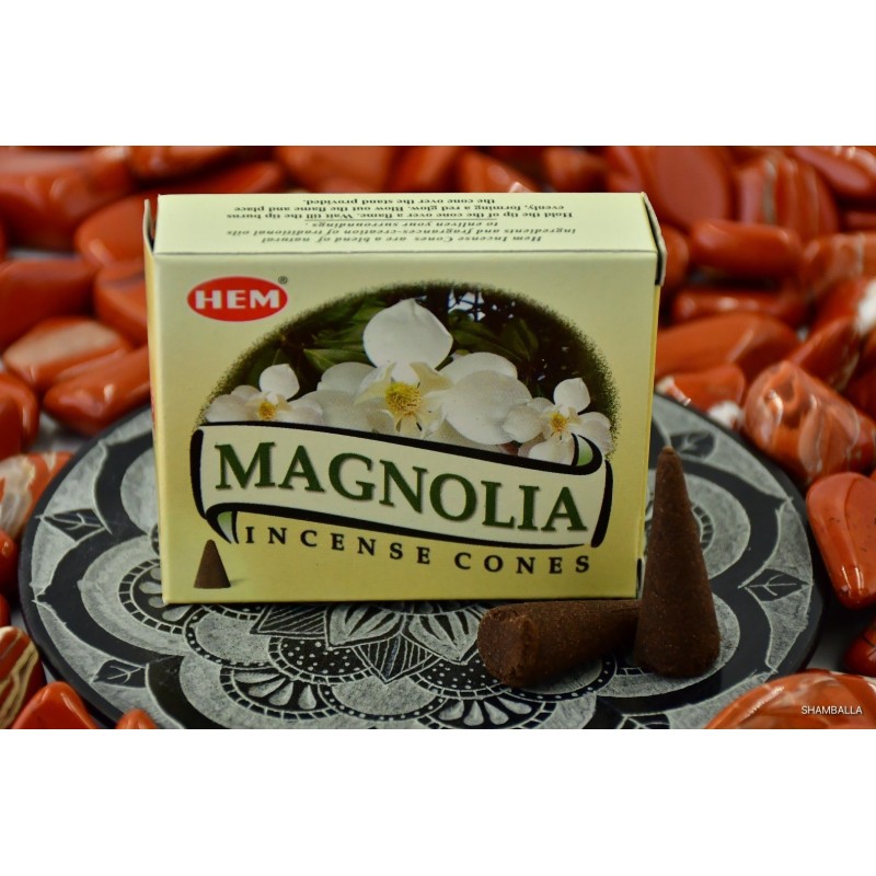 Kadzidełka stożkowe Hem - Magnolia - Moc zapachu kadzideł i kadzidełek - Sklep Shamballa