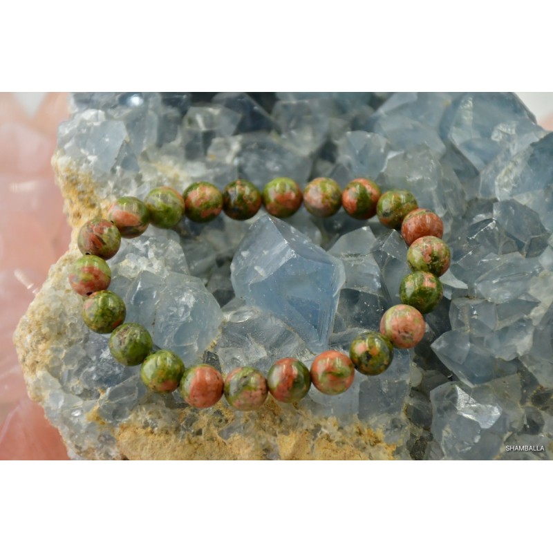 Bransoletka jaspis zielony 8mm - Kamienie naturalne - Sklep Shamballa