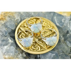 Pierścionek opalit w kształcie serduszka - Kamienie naturalne - Sklep Shamballa