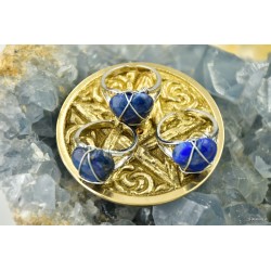 Pierścionek lapis lazuli w kształcie serduszka - Kamienie naturalne - Sklep Shamballa