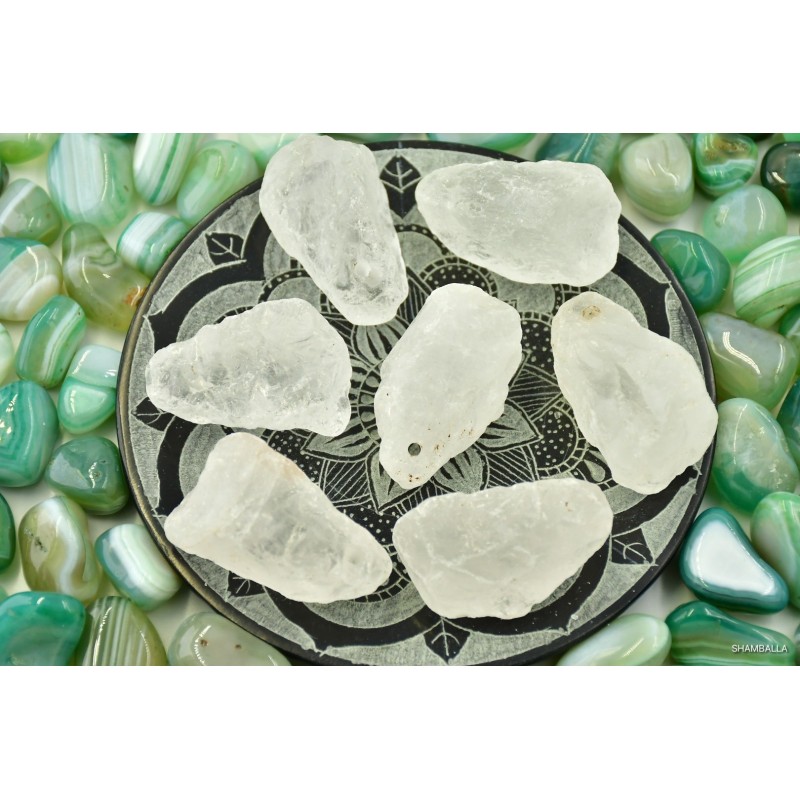Kryształ górski wisior surowy wiercony - Kamienie naturalne - Sklep Shamballa