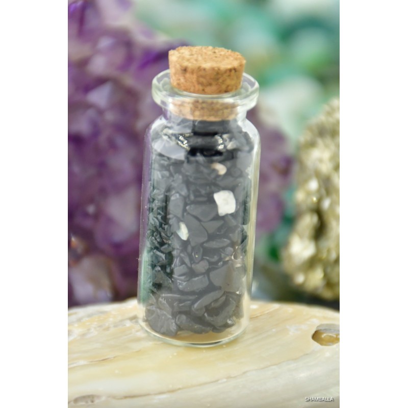 Czarny turmalin - buteleczka z kamieniami - Kamienie naturalne - Sklep Shamballa