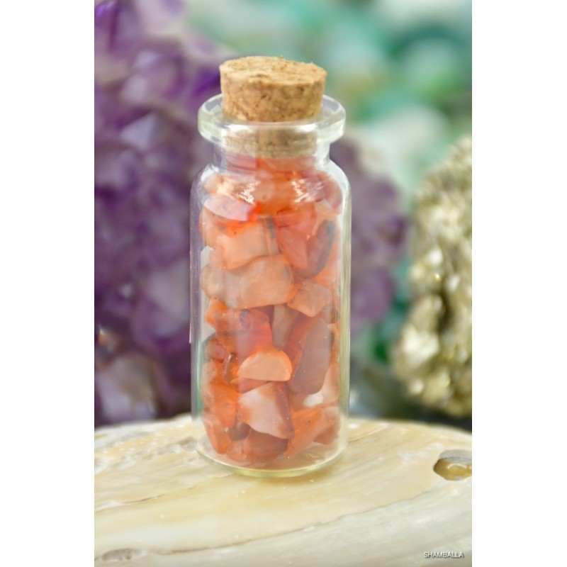 Karneol - buteleczka z kamieniami - Kamienie naturalne - Sklep Shamballa