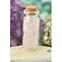 Kwarc różowy - buteleczka z kamieniami - Kamienie naturalne - Sklep Shamballa