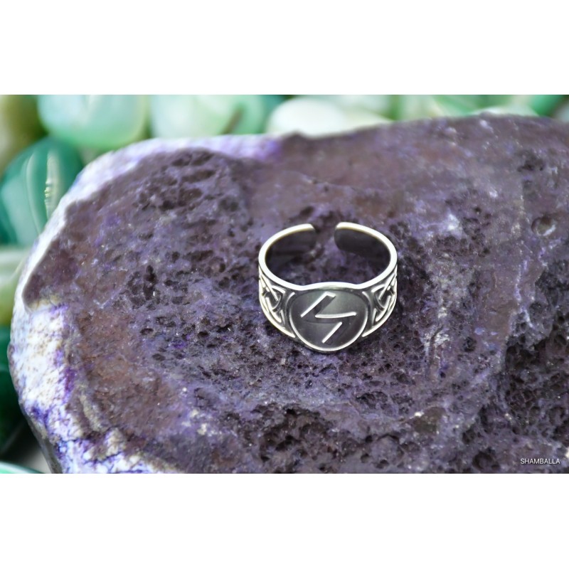 Pierścień z runą Sowilo - Sklep Shamballa