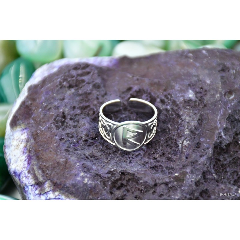 Pierścień z runą Raidho - Sklep Shamballa