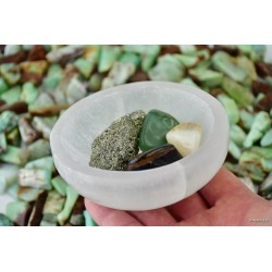 Miseczka z selenitu okrągła - Kamienie naturalne - Sklep Shamballa
