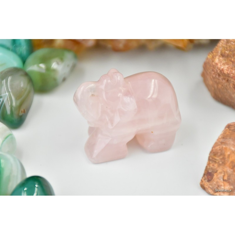 Słoń kwarc różowy - Kamienie naturalne - Sklep Shamballa