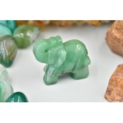 Słoń zielony awenturyn - Kamienie naturalne - Sklep Shamballa