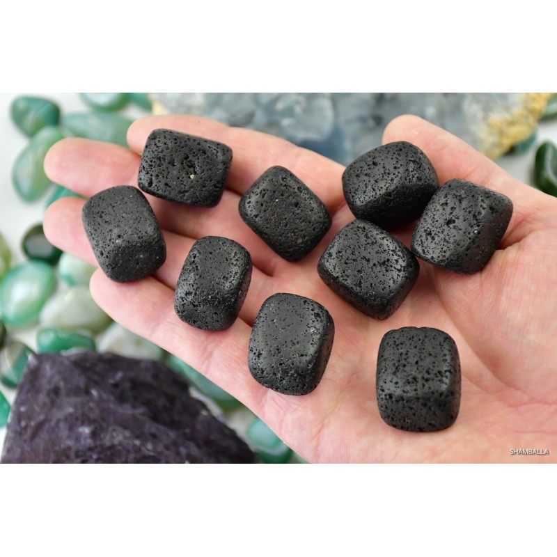 Lawa wulkaniczna szlifowana 12 - 23 g - Kamienie naturalne - Sklep Shamballa
