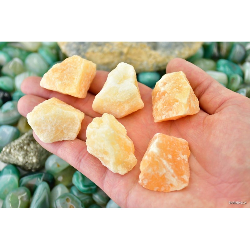 Kalcyt pomarańczowy surowy 16 - 35 g - Kamienie naturalne - Sklep Shamballa