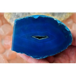 Agat geoda niebieska przecięta 457 g - Kamienie naturalne - Sklep Shamballa