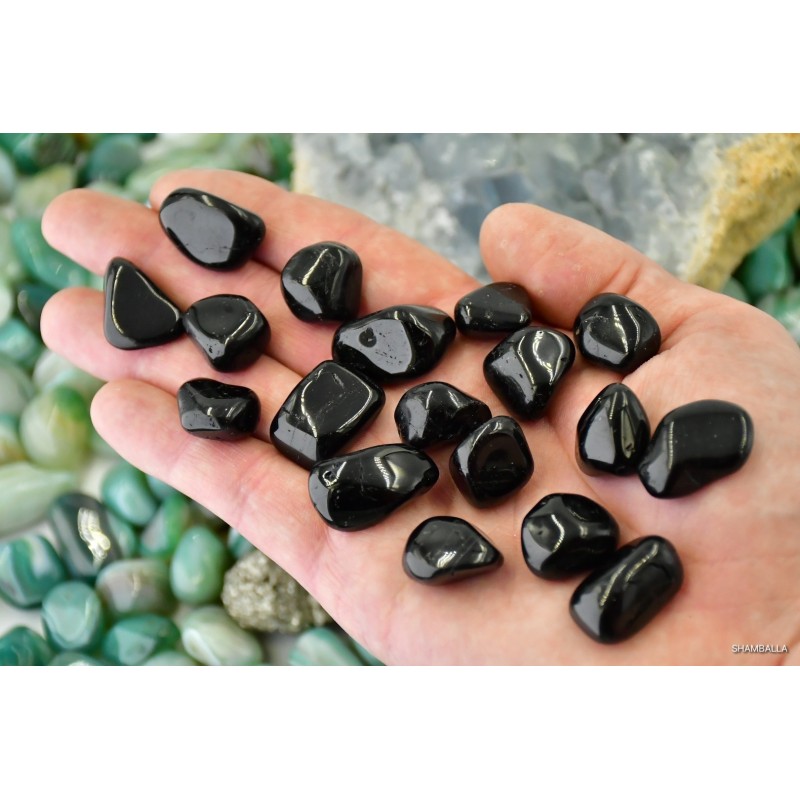 Czarny Turmalin szlifowany 4 - 15 g - Kamienie naturalne - Sklep Shamballa