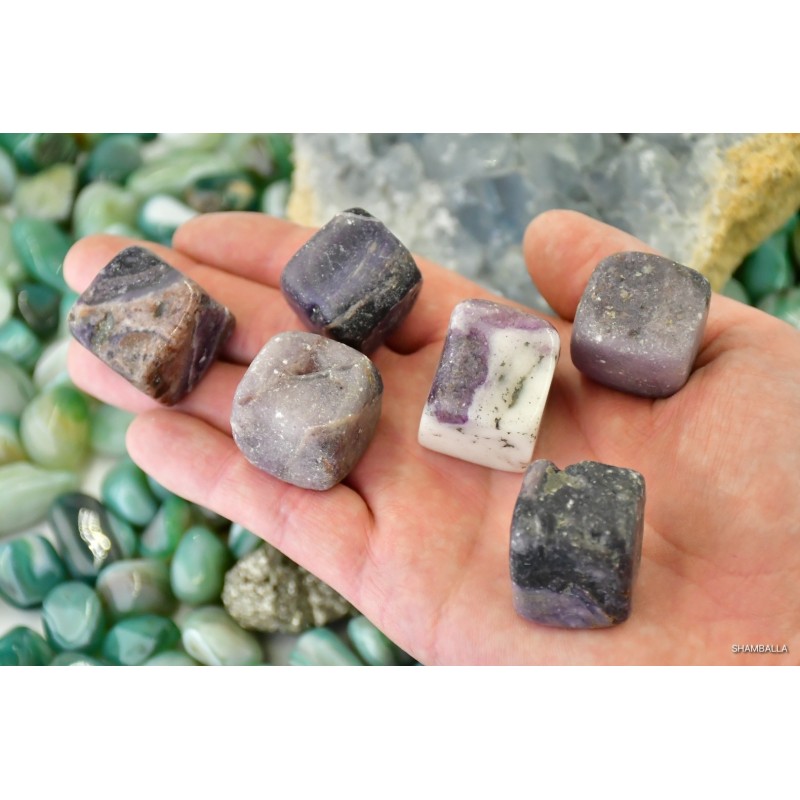Sugilit szlifowany kostka 19 - 45 g - Kamienie naturalne - Sklep Shamballa