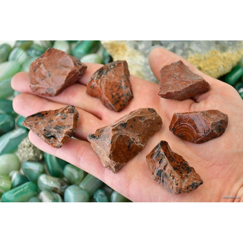 Obsydian mahoniowy surowy 6 - 20g - Kamienie naturalne - Sklep Shamballa
