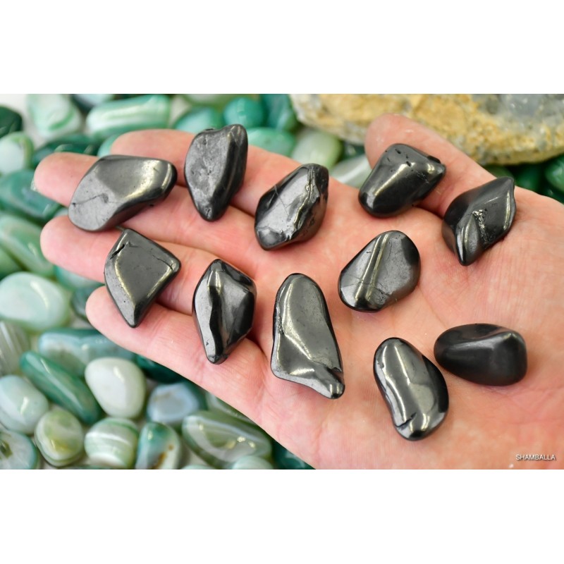 Szungit szlifowany 4 - 10 g - Kamienie naturalne - Sklep Shamballa