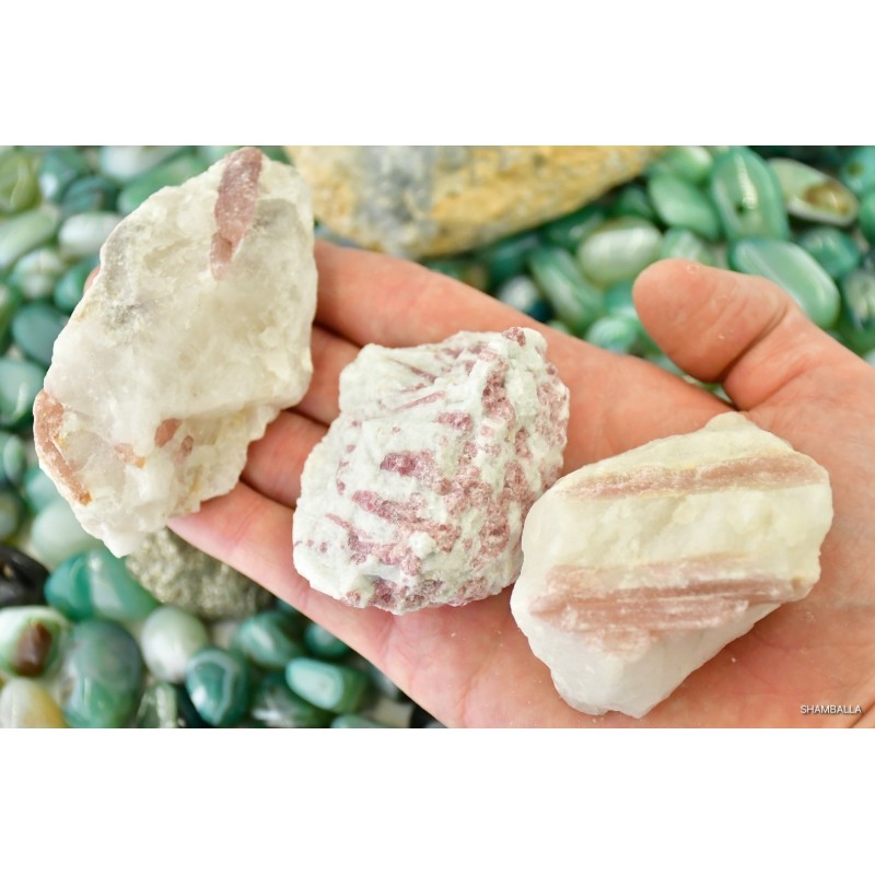 Rubelit - Turmalin różowy 110 - 200 g surowy - Kamienie naturalne - Sklep Shamballa