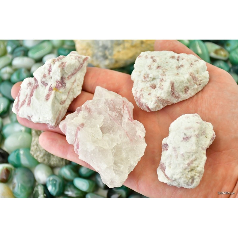 Rubelit - Turmalin różowy 60 - 110 g surowy - Kamienie naturalne - Sklep Shamballa