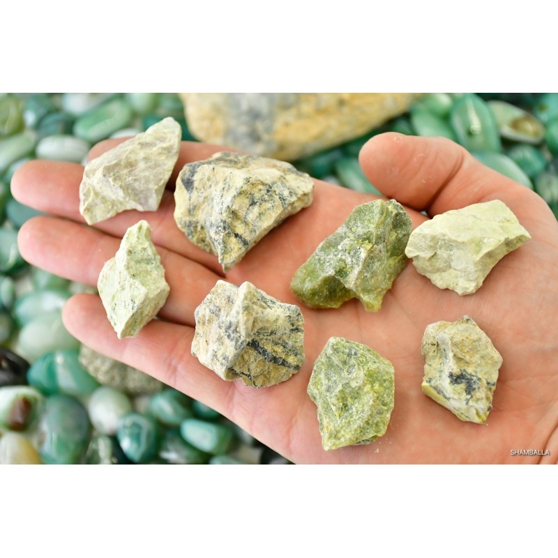 Serpentynit surowy 10 - 23 g - Kamienie naturalne - Sklep Shamballa