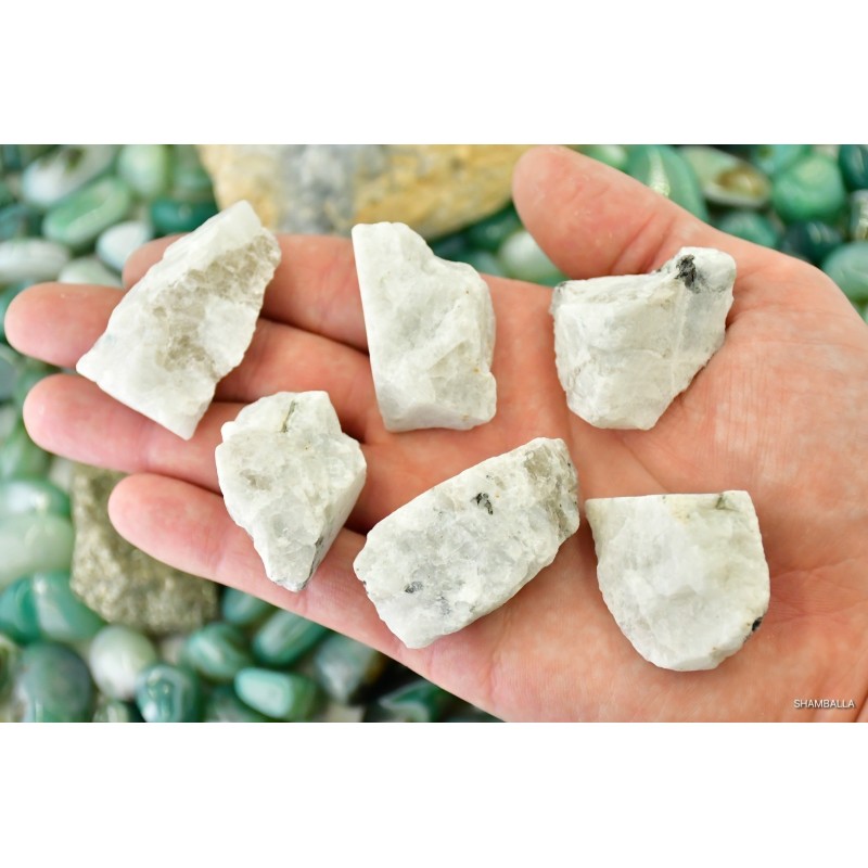 Kamień księżycowy biały surowy 20 - 35 g - Kamienie naturalne - Sklep Shamballa