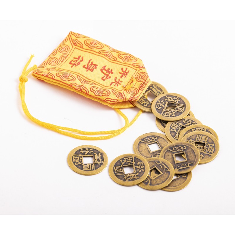 Zestaw 12 monet chińskich na szczeście - Sklep Shamballa
