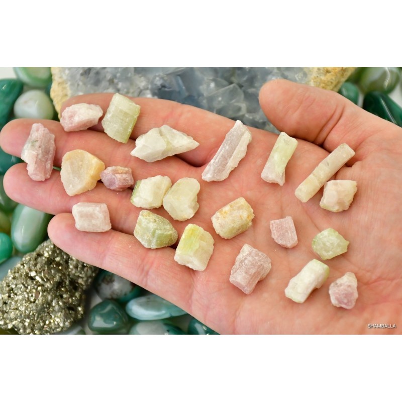 Turmalin arbuzowy surowy 1 - 3 g - Kamienie naturalne - Sklep Shamballa