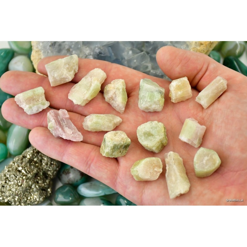 Turmalin arbuzowy surowy 4 - 8 g - Kamienie naturalne - Sklep Shamballa