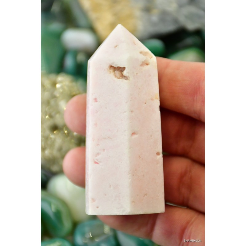 Różowy aragonit obelisk 104 g - Kamienie naturalne - Sklep Shamballa