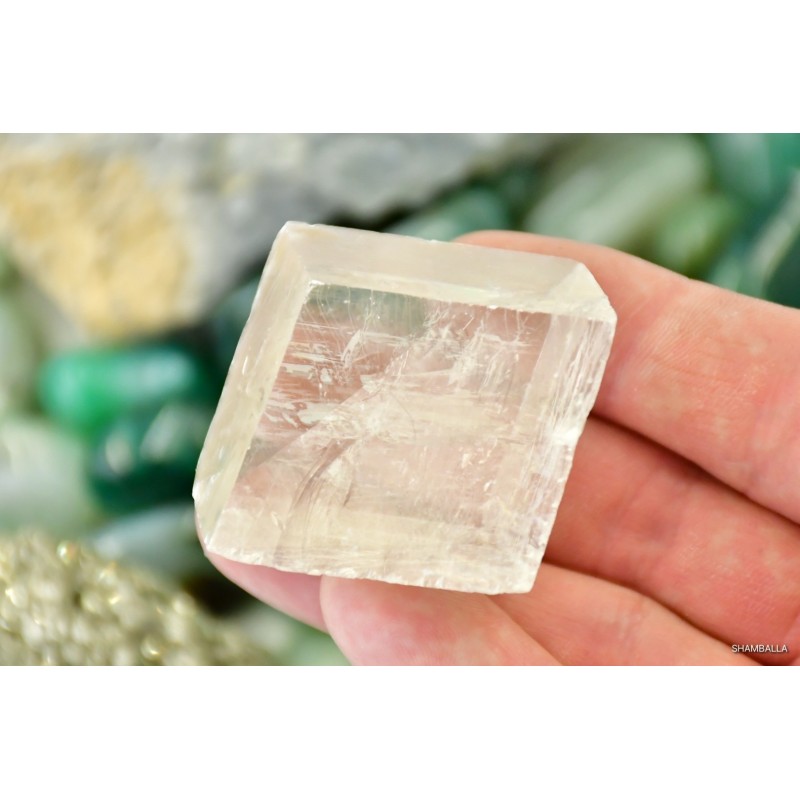 Kalcyt optyczny ( szpat islandzki ) okaz 77 g - Kamienie naturalne - Sklep Shamballa
