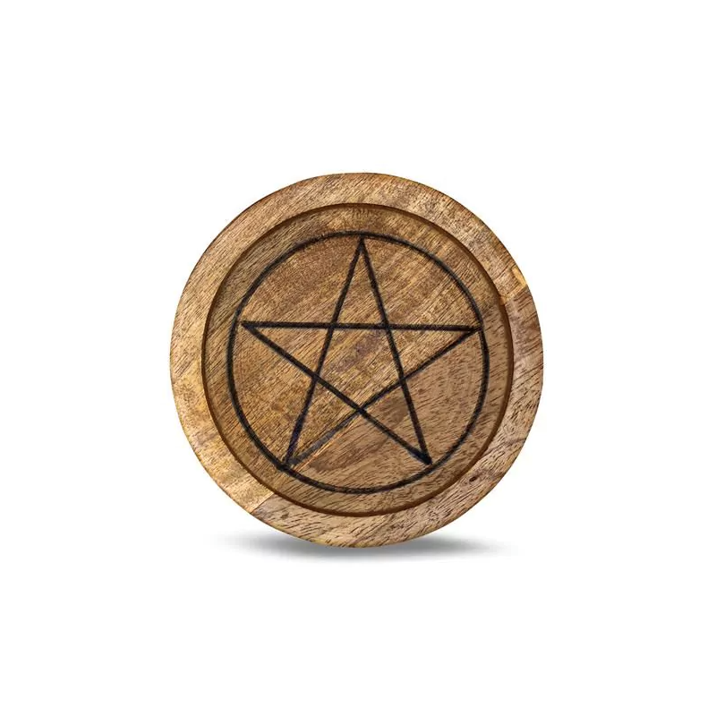 Siatka drewniana na kryształy Pentagram - Kamienie naturalne - Sklep Shamballa