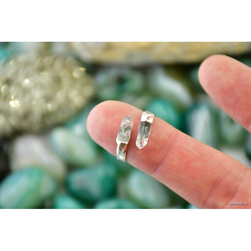 Pierścionek kryształ górski surowy - Kamienie naturalne - Sklep Shamballa