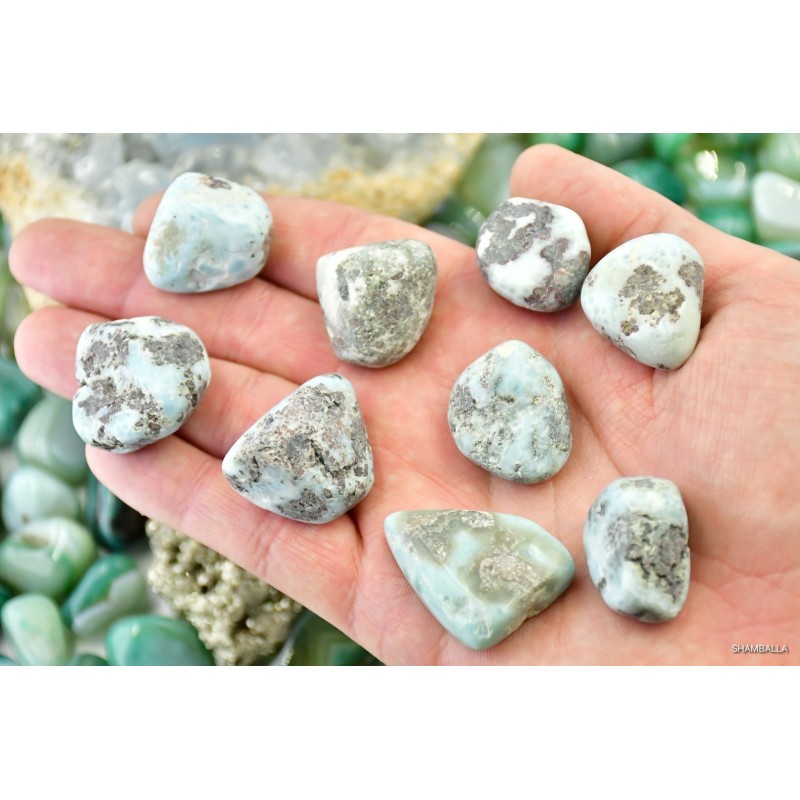 Larimar szlifowany 8 - 19 g - Kamienie naturalne - Sklep Shamballa