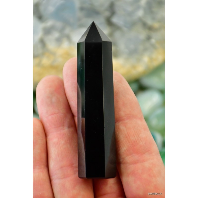 Obsydian czarny obelisk 40 g - Kamienie naturalne - Sklep Shamballa