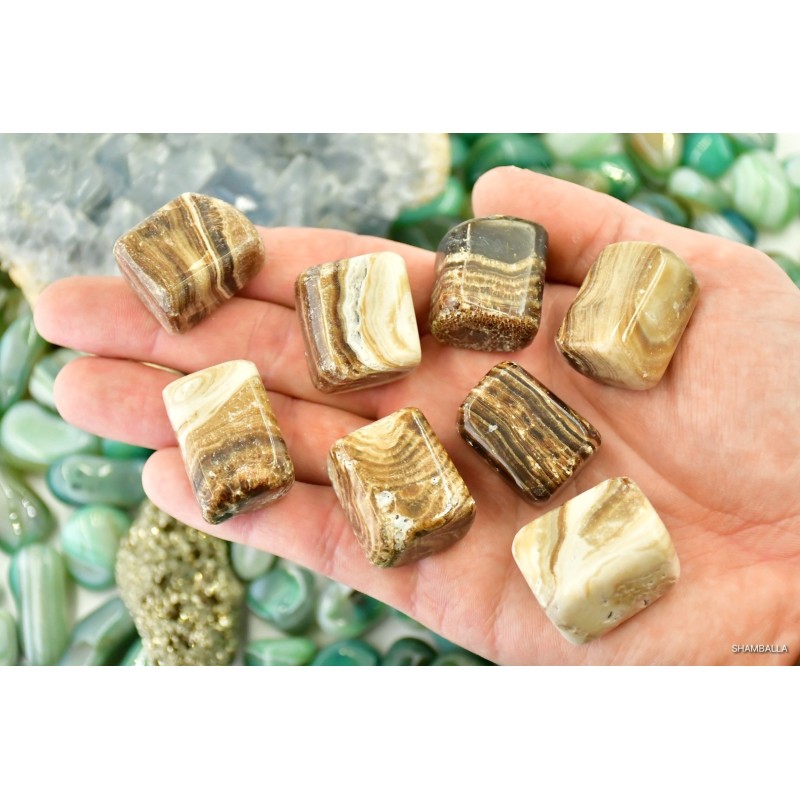 Brązowy aragonit szlifowany 17 - 30 g - Kamienie naturalne - Sklep Shamballa