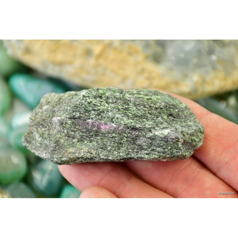 Rubin z zoisytem surowy okaz 77 g - Kamienie naturalne - Sklep Shamballa