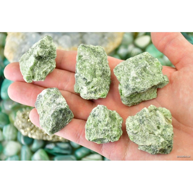 Diopsyd surowy 12 - 30 g - Kamienie naturalne - Sklep Shamballa