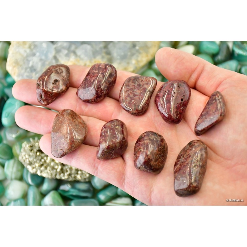 Granat grossular szlifowany 12 - 30 g - Kamienie naturalne - Sklep Shamballa
