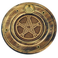 Podstawka na kadzidełka z symbolem Pentagram - Magia oczyszczenia - Sklep Shamballa