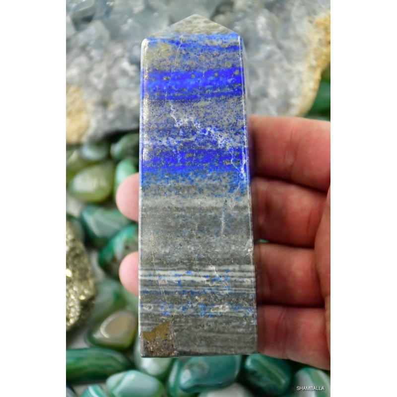 Lapis lazuli obelisk 437 g - Kamienie naturalne - Sklep Shamballa