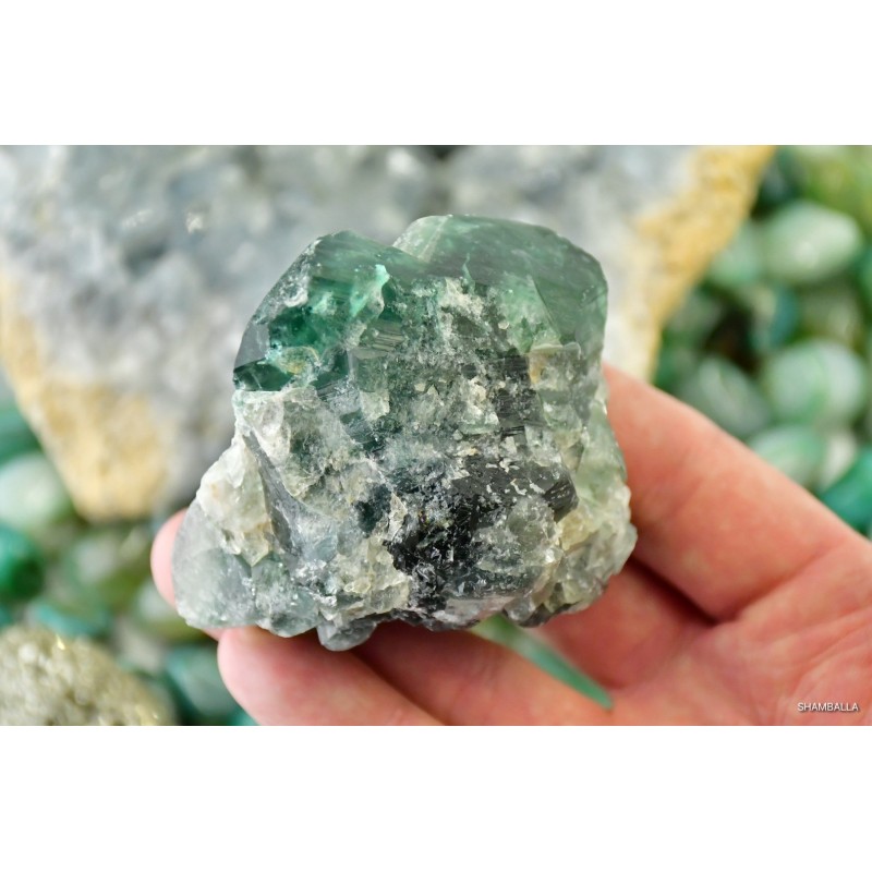 Fluoryt zielony surowy okaz 274 g - Kamienie naturalne - Sklep Shamballa