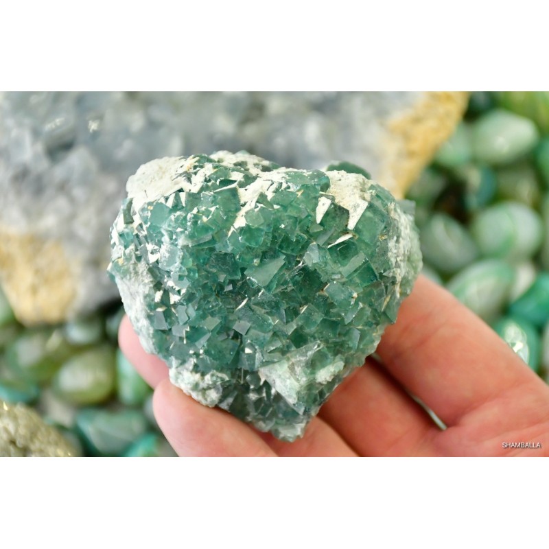 Fluoryt zielony surowy okaz 284 g - Kamienie naturalne - Sklep Shamballa