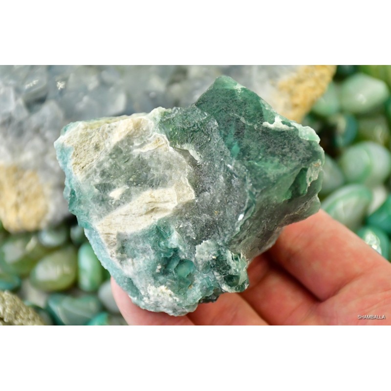 Fluoryt zielony surowy okaz 322 g - Kamienie naturalne - Sklep Shamballa