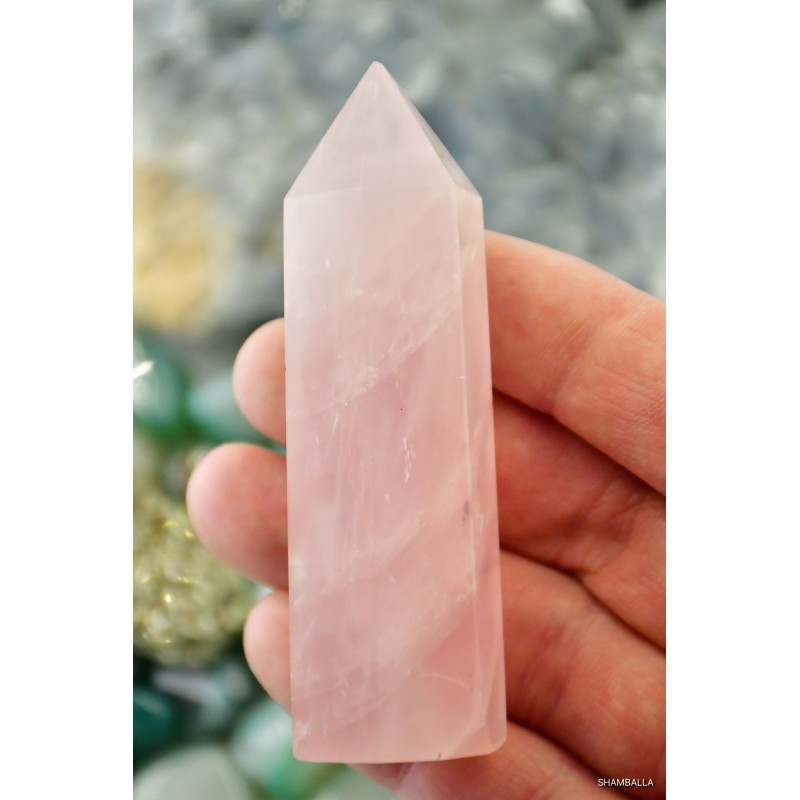 Kwarc różowy obelisk 80 g - Kamienie naturalne - Sklep Shamballa