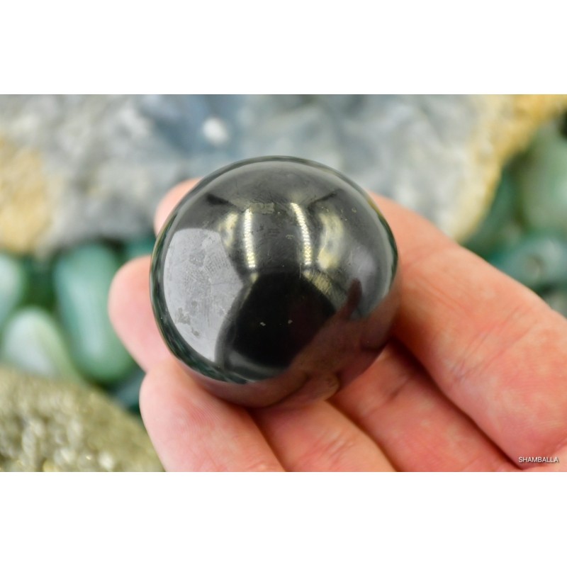 Kula szungit 4 cm, 91 g - Kamienie naturalne - Sklep Shamballa
