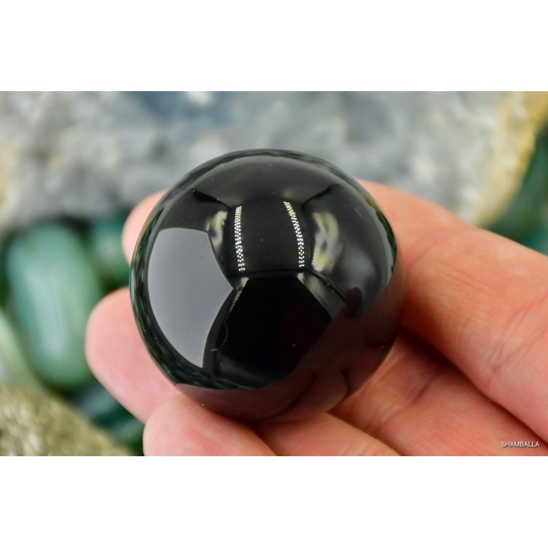 Kula obsydian czarny 4 cm, 81 g - Kamienie naturalne - Sklep Shamballa