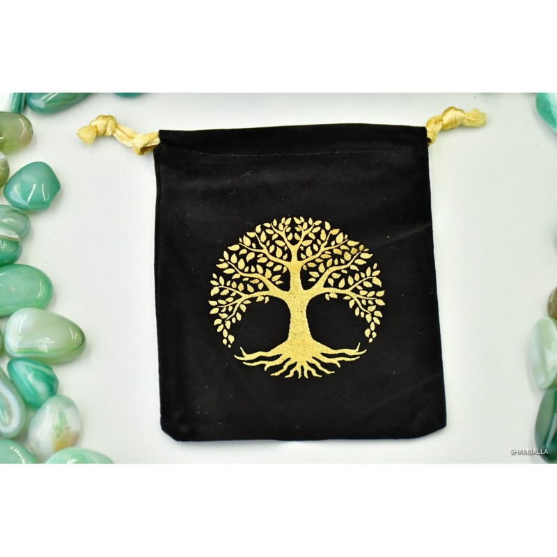 Woreczek z symbolem drzewa życia - Kamienie naturalne - Sklep Shamballa